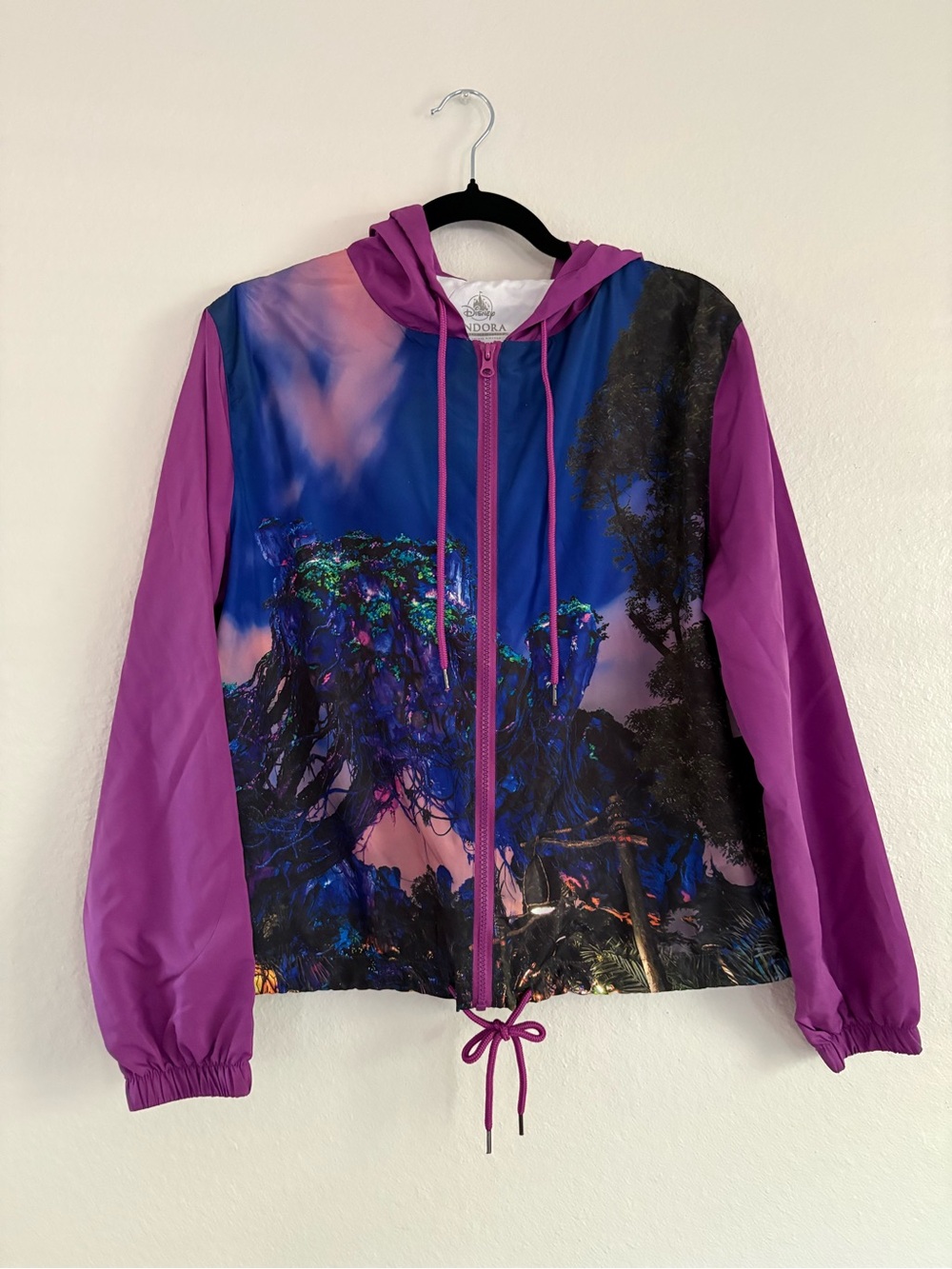 NWT Disney Parks Sz M Pandora Avatar Windbreaker Jacket Animal Kingdom Exclusive